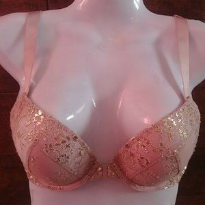 Victoria's Secret Very Sexy Push Up Bra 32D & XS GARTER BELT DREAM ANGEL SET